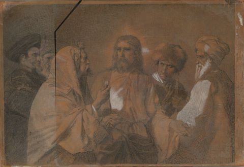 Alexandre Bida (1813-1895) Jésus et les Pharisiens