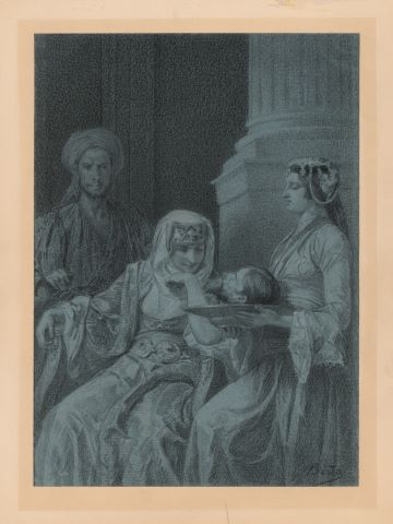 Alexandre Bida (1813-1895) La Fille d’Hérodias...