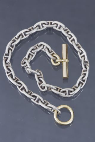 Hermès Collier ras du cou chaîne d’ancre