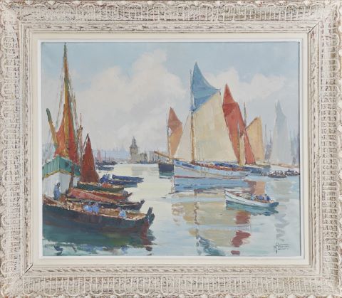 Après-midi dans le port de Concarneau
