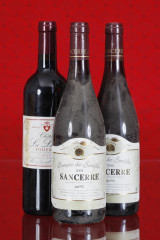 2 bouteilles de Sancerre + 1 bouteille de Pomerol