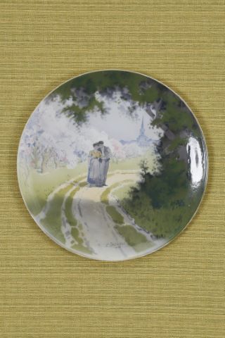Grand plat circulaire