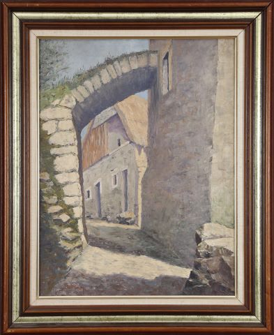René Verleyre (1894-1973) La Ruelle sous l’arche
