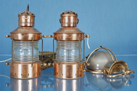 Paire de lanternes de bateau Aankerlicht + 1 applique murale…