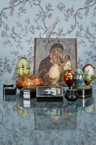 Russie Ensemble d’objets décoratifs [13 pièces]