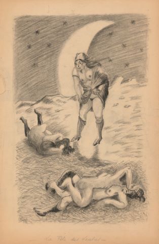 Ensemble de + de 50 dessins érotiques, cubistes, surréalistes...