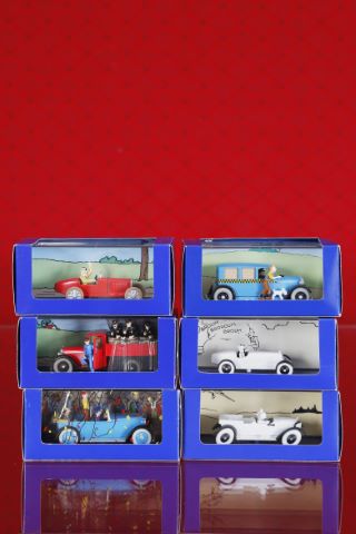 6 pièces “En voiture Tintin”