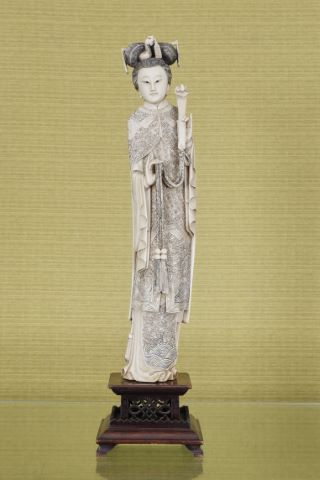 Importante Guanyin coiffée
