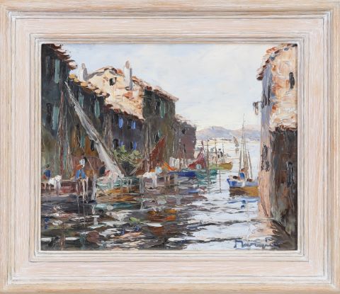 Marius Mangier (1867-1952) Port de Martigues