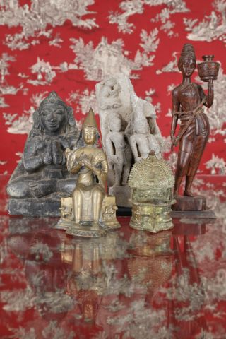 Inde 5 représentations de divinités