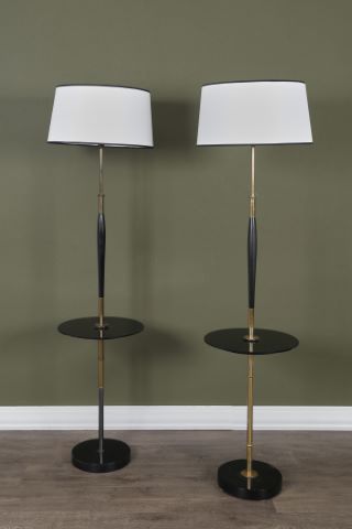 Paire de lampadaires guéridons