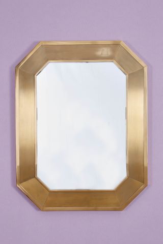 Attribué à Maison Jansen, Paris Miroir octogonal