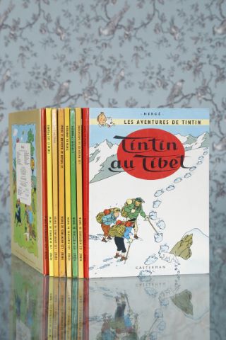 Suite de 8 albums de bande dessinée de Tintin