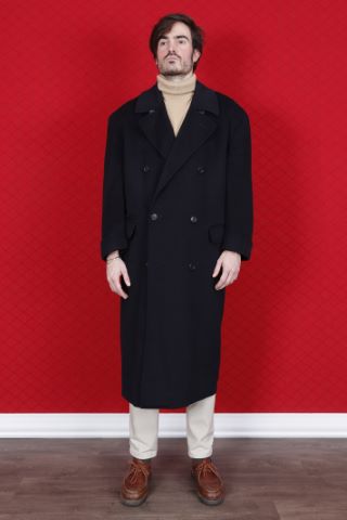 Manteau long croisé d’homme