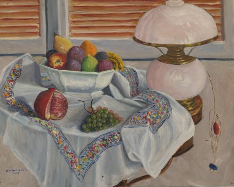 R.A. Gutmann (XXe siècle) Nature morte à la coupe...