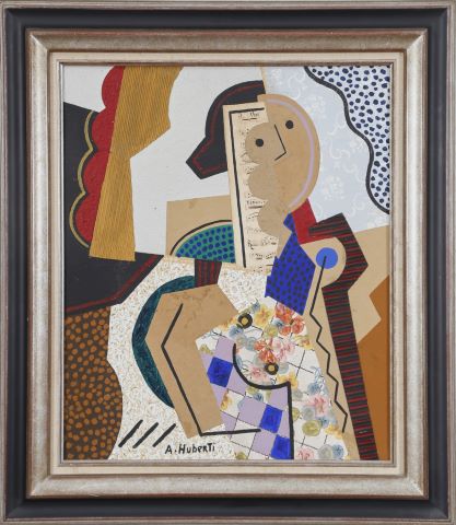 Antonio Huberti (1907-2000) Portrait de femme...