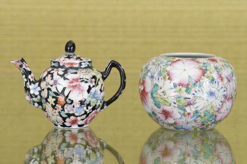 Chine Théière et vase