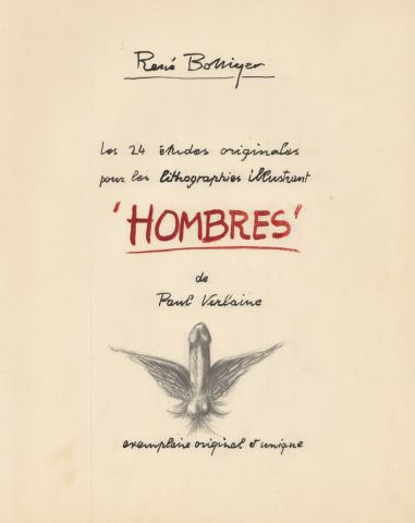 Les 24 études originales pour les lithographies illustrant “Hombres” de…