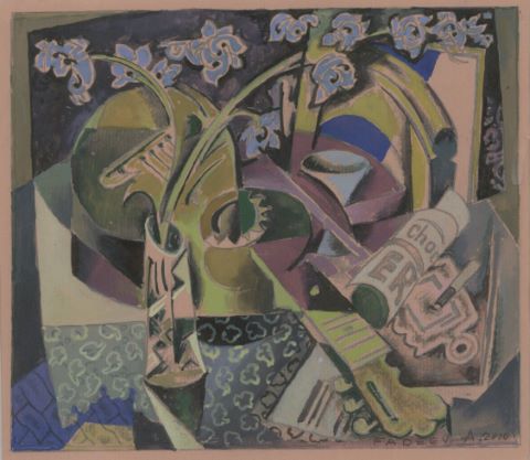 Nature morte au vase de fleurs