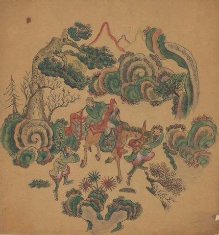 Chine Scène de voyage