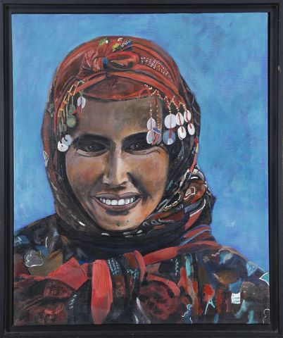École de la fin XXe siècle Portrait de femme