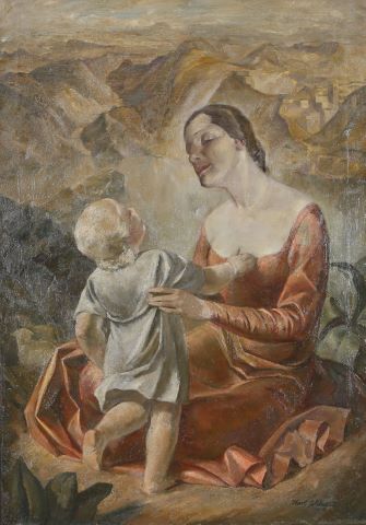 Karl Schlageter (1894-1990) Grande maternité
