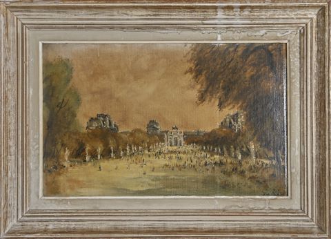 Henri Pelletier (XIX-XXe siècle) Le Jardin...