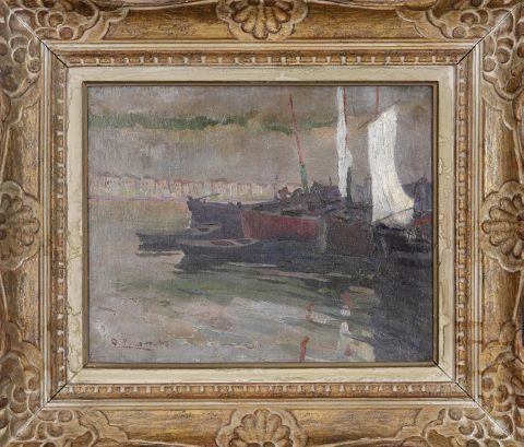 Osvaldo Pinheiro (1890-1923) Vue de port