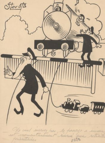 Serge Stowiezky (XIXe-XXe siècle) 10 caricatures
