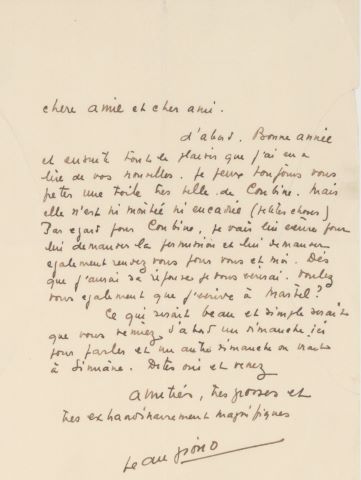 2 lettres autographes