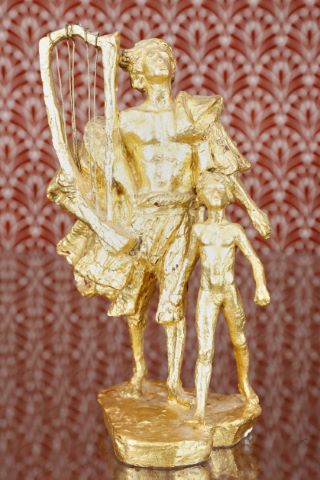Harpiste et enfant
