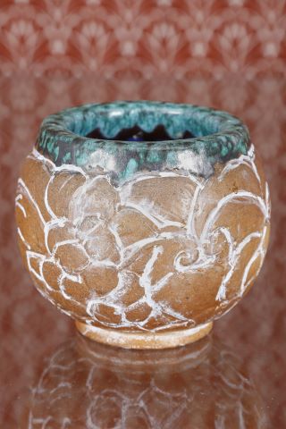 Vase boule + coupe sur piédouche