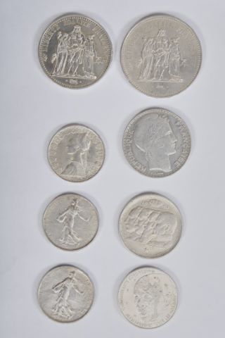 Ensemble de pièces en argent