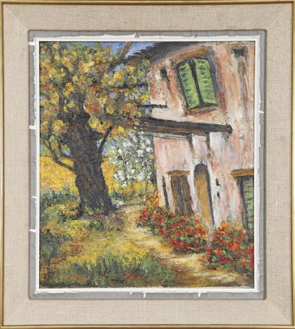 Olga Limansky (1903-1988) Maison dans la montagne...
