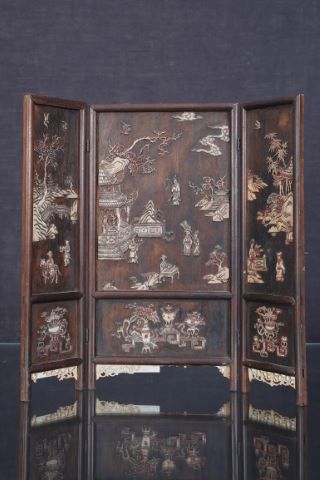 Chine Petit paravent 3 feuilles