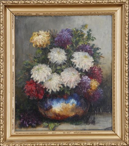 F. Clairval Nature morte au bouquet de fleurs