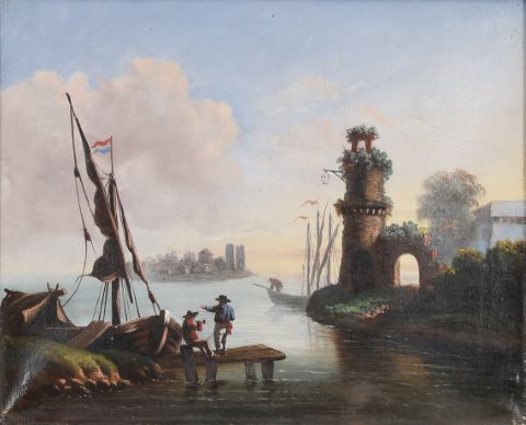 Scène de port