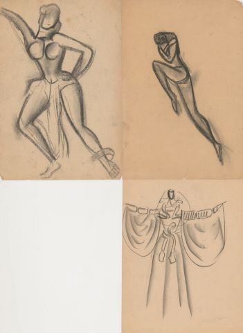 Attribué à Suzanne Lalique (1899-1989) 6 études...