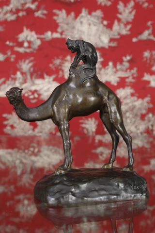 Georges-Lucien Vacossin (1870-1942) Singe juché...
