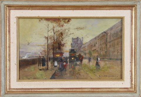 Édouard Cortes (1882-1969) Quai du Louvre
