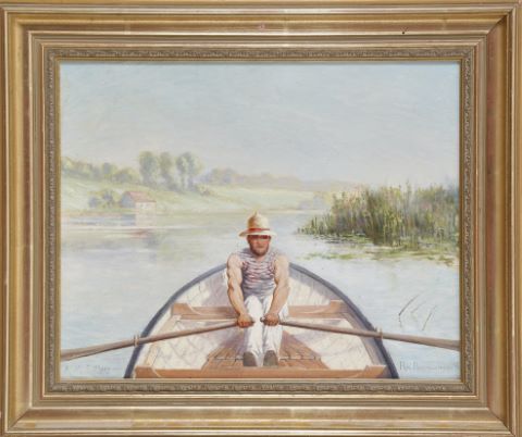 Rameur sur la Seine