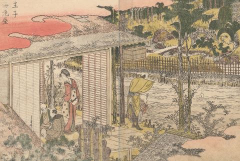 12 estampes japonaises sur papier