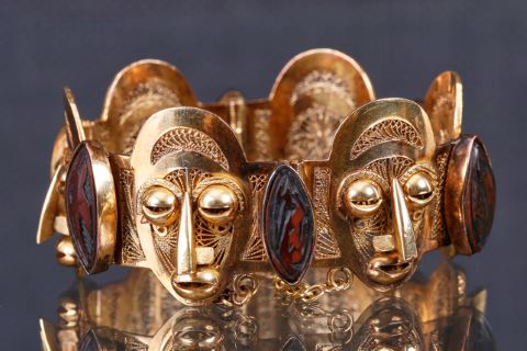 Afrique, Congo ? Bracelet manchette ethnique