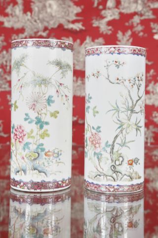 Suite de 2 vases rouleau
