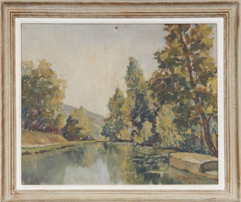 J. Zettel (XXe siècle) Paysage