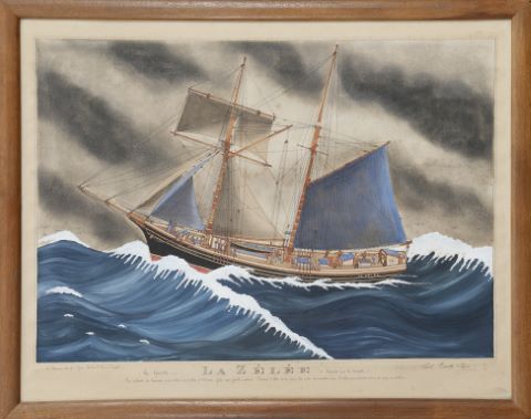 La Zélée surprise par la tempête