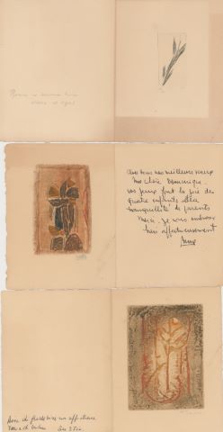 8 gravures et cartes de vœux