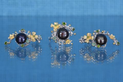 Parure comprenant 1 paire de pendants d’oreilles...