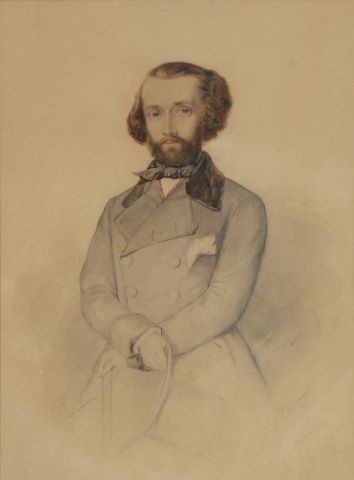 Portrait d’homme à la redingote et au chapeau haut de…