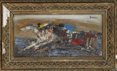 Pierre Bosco (1909-1993) Course hippique